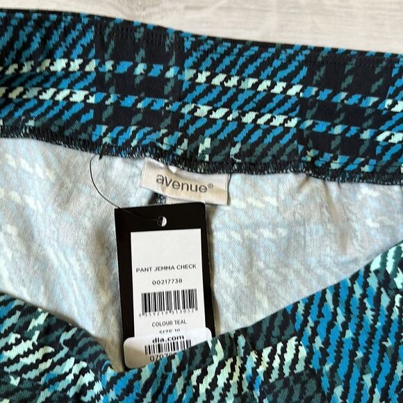 Avenue Pant Jemma Teal/Black Pull on Pants SZ 16 NWT - Picture 4 of 4
